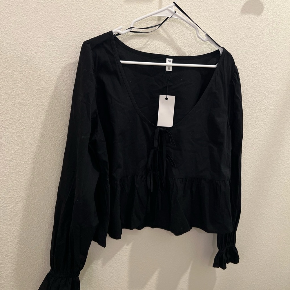 BP Black Long Sleeve Blouse